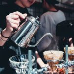 Photo of barista making a coffee