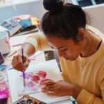 artist creating original artwork
