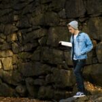 high school student reading