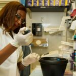 high school student doing research in STEM