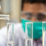 high school student in STEM research lab