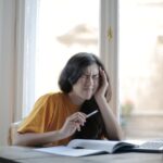 student anxious about studying for tests