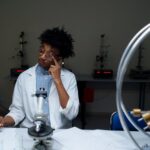 lab student doing research