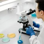 student conducting advanced STEM research