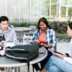 college students studying