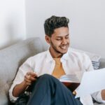 student reading essays