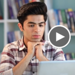 student thinking of extracurriculars