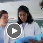 students during a research program