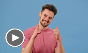 student happy on finishing essay for COSMOS