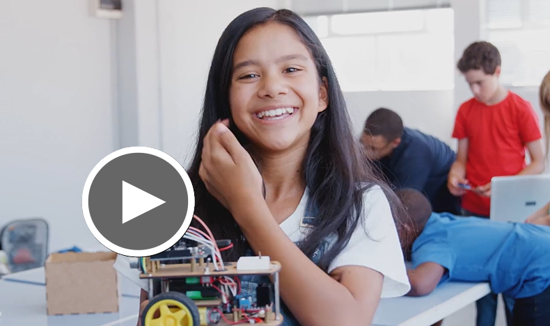high school student in STEM club
