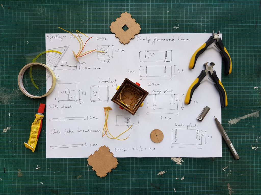 STEM project on student desk